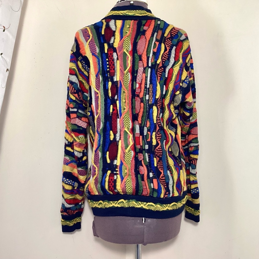 Coogi Style Women’s 3D Knit Boyfriend Cardigan L/XL - Picture 3 of 16